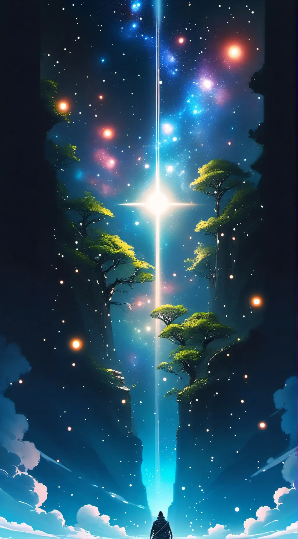 ai character: james and violet background