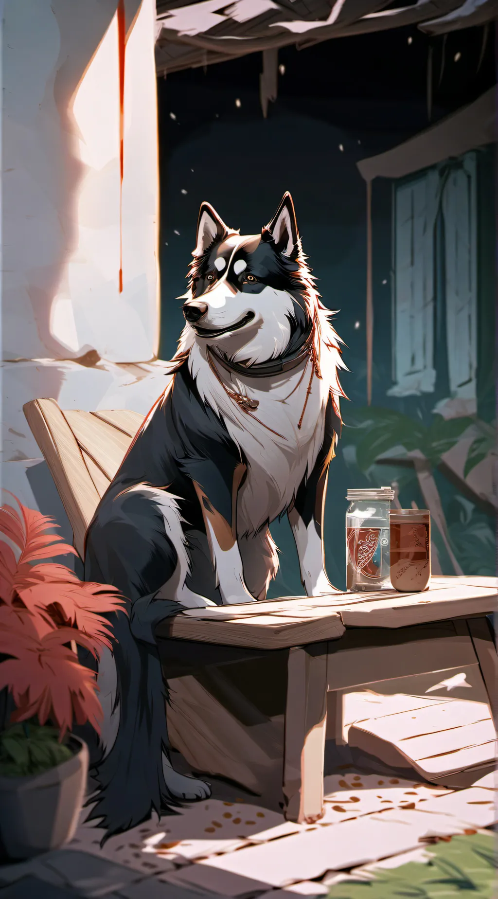 ai character: choco background