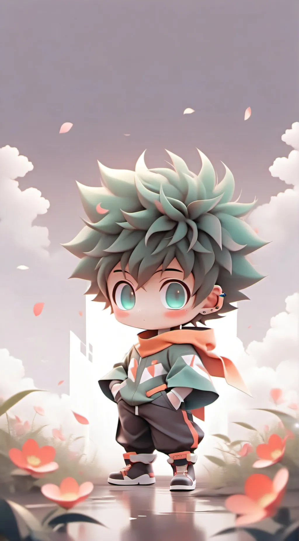 ai character: • Deku • background