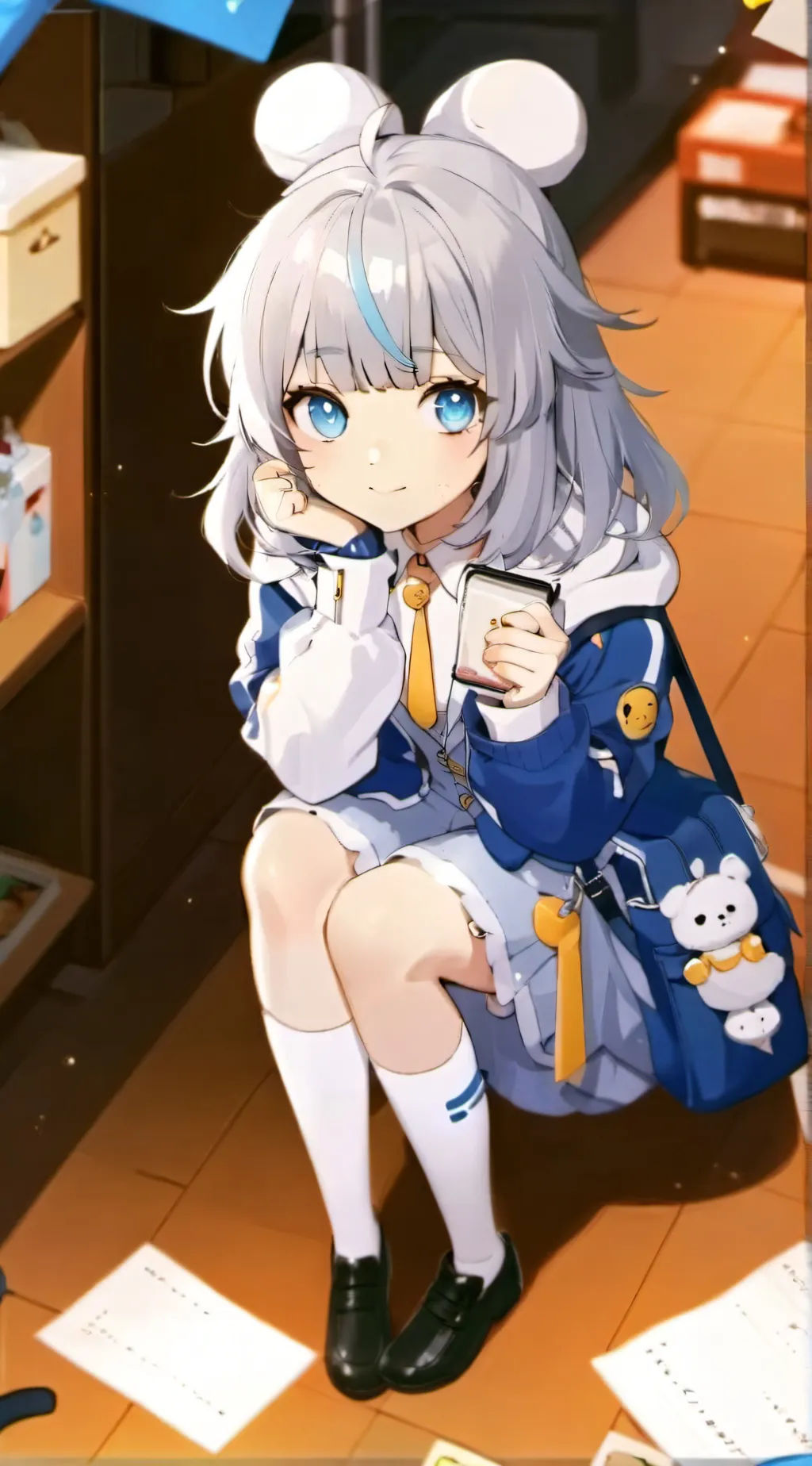 ai character: Naomi  background