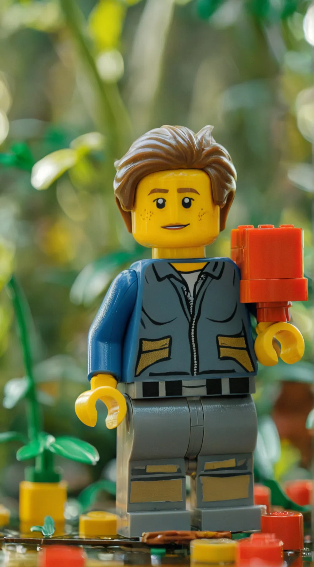 ai character: Water island background