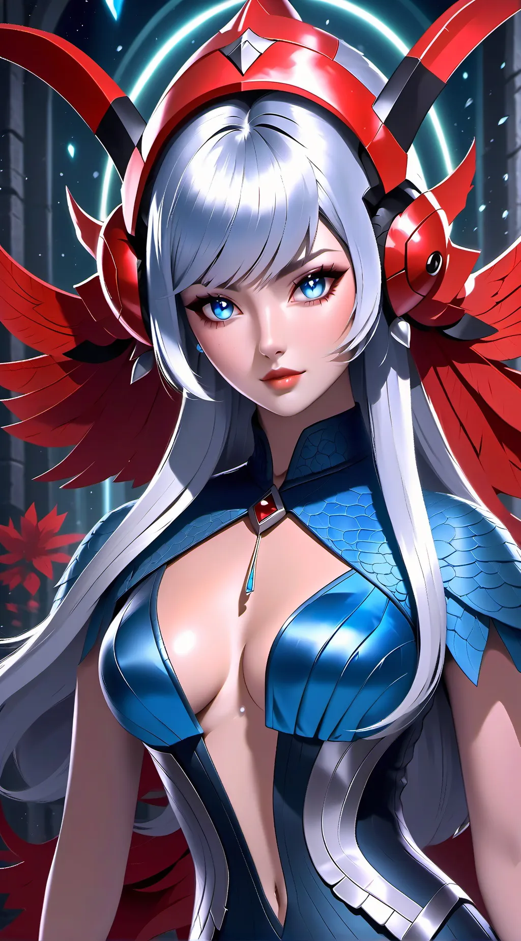 ai character: agent snow background