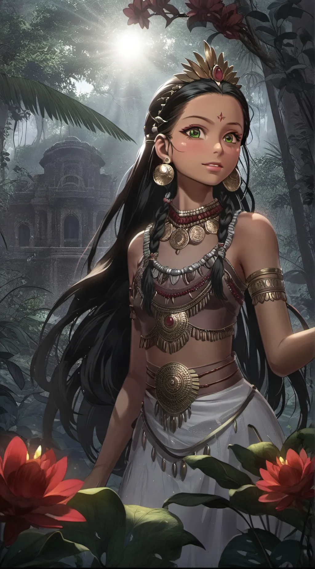 ai character: Musume Hiru background