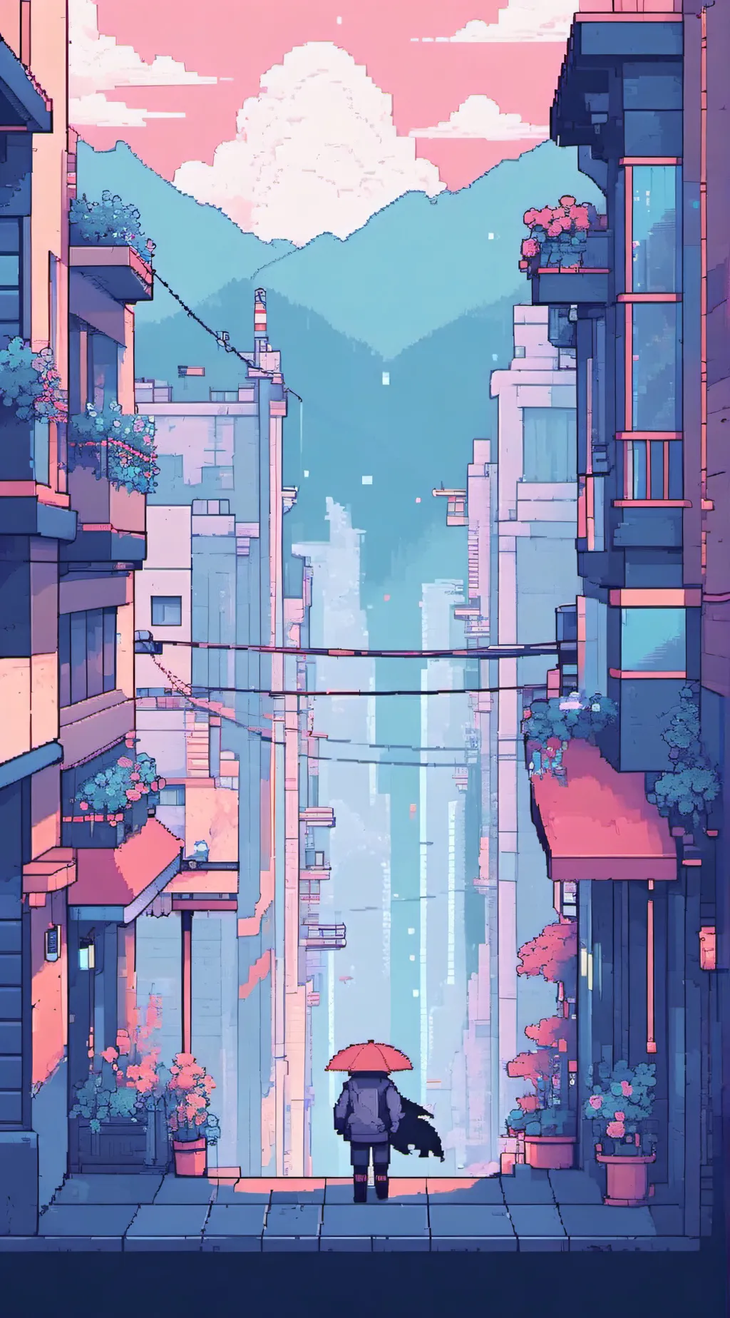 ai character: Steve x Herobrine  background