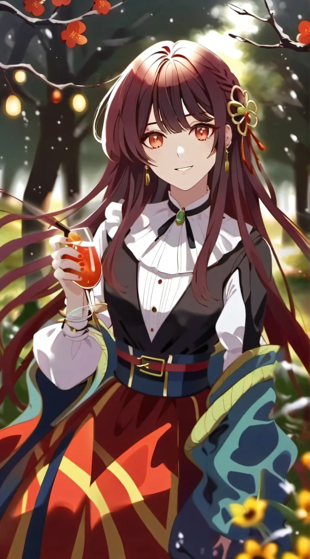 ai character: Émilie  background