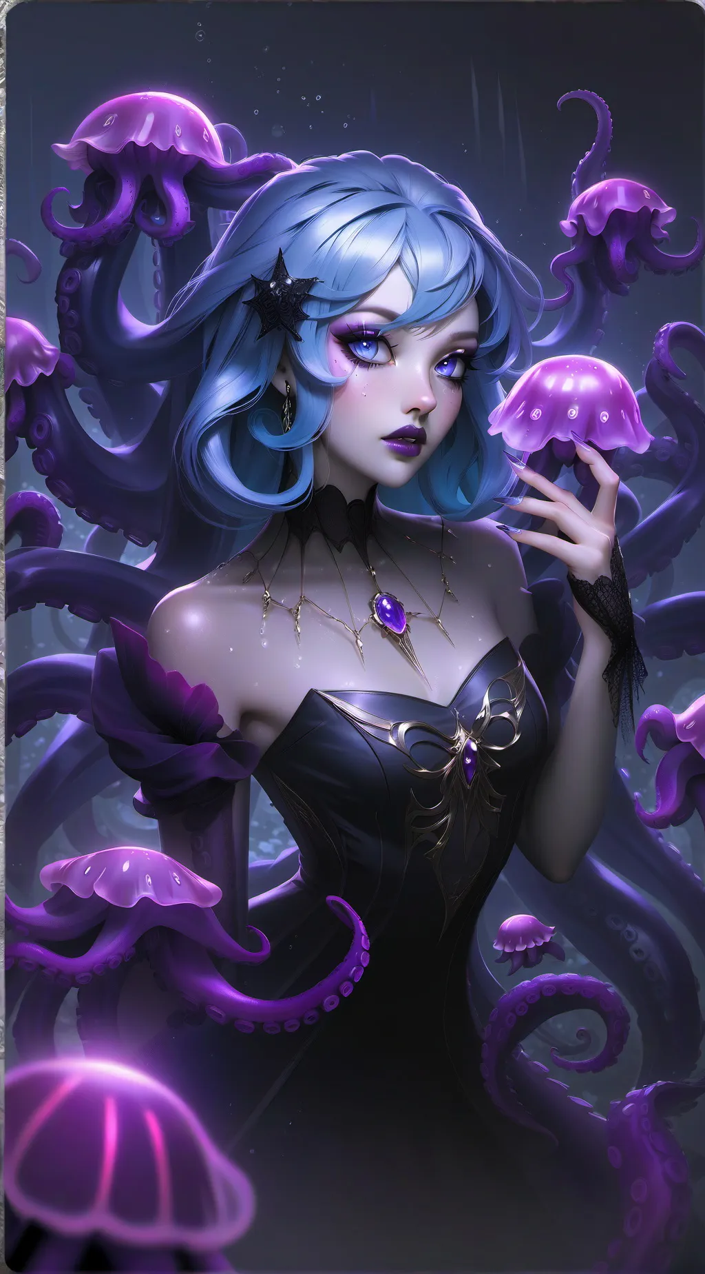 ai character: Luna Seraphine background