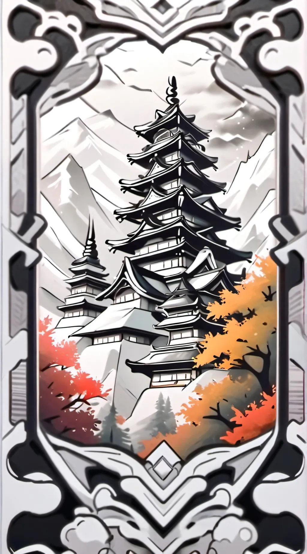 ai character: big back background