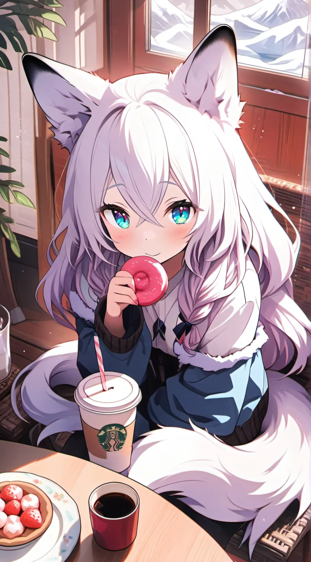 ai character: Akane  background