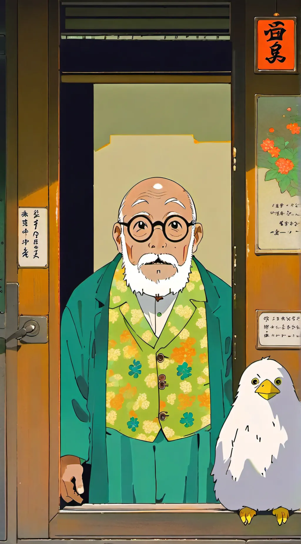 ai character: grandpa zzck background