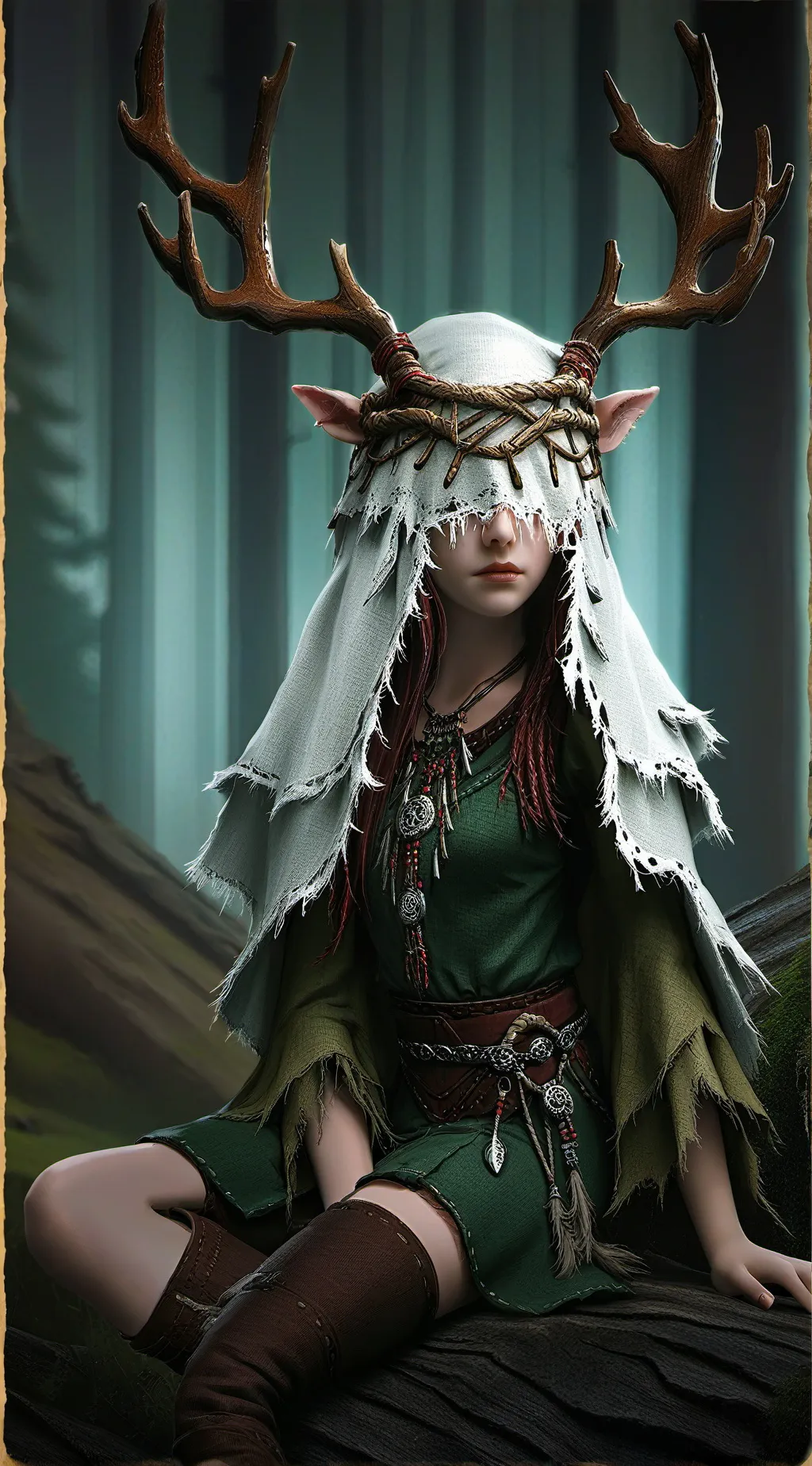 ai character: Ylvanir  background