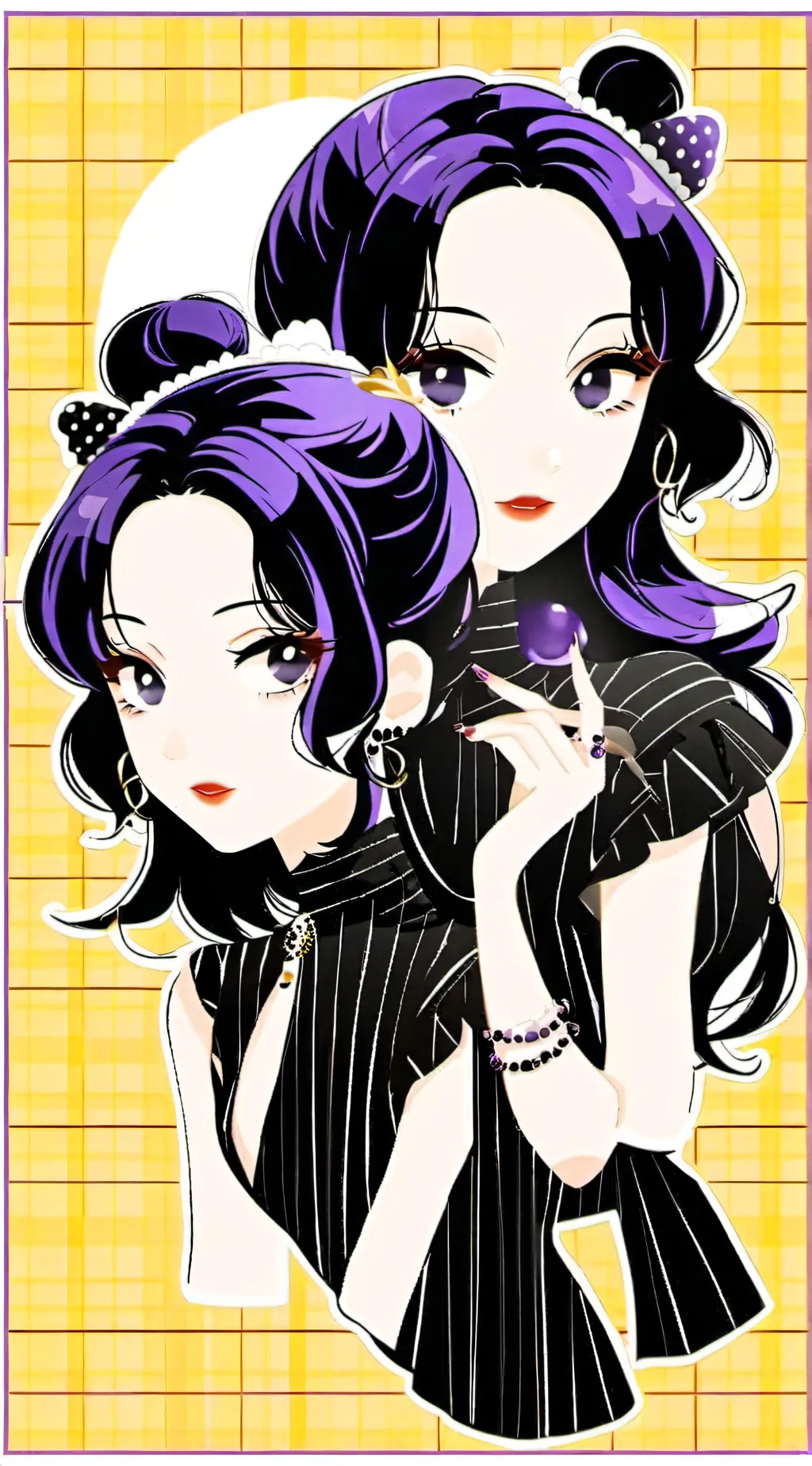 ai character: Tv women background