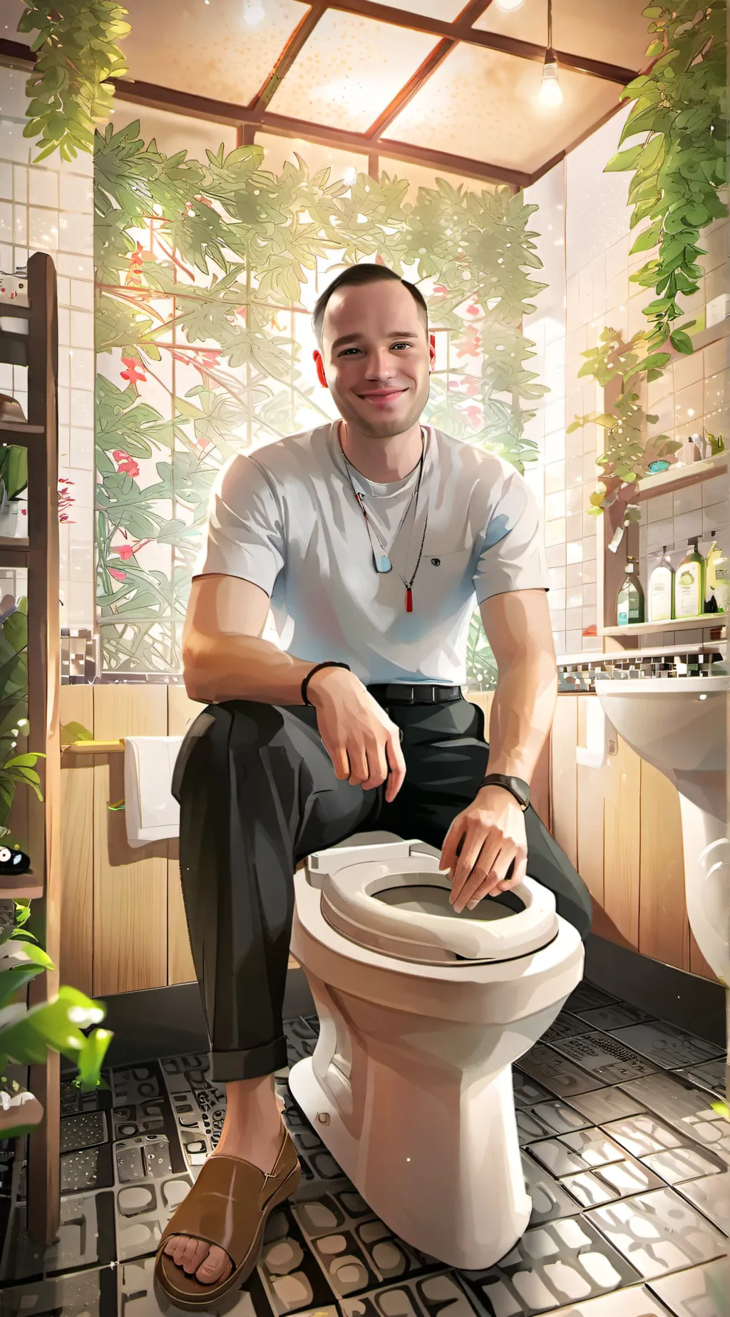 ai character: Skibidi Toilet background