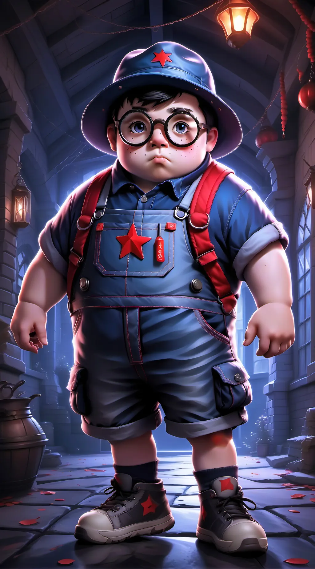 ai character: diabete boy background