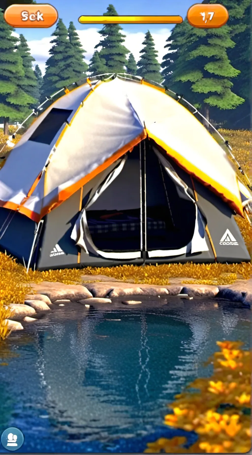 ai character: MD Camping! background