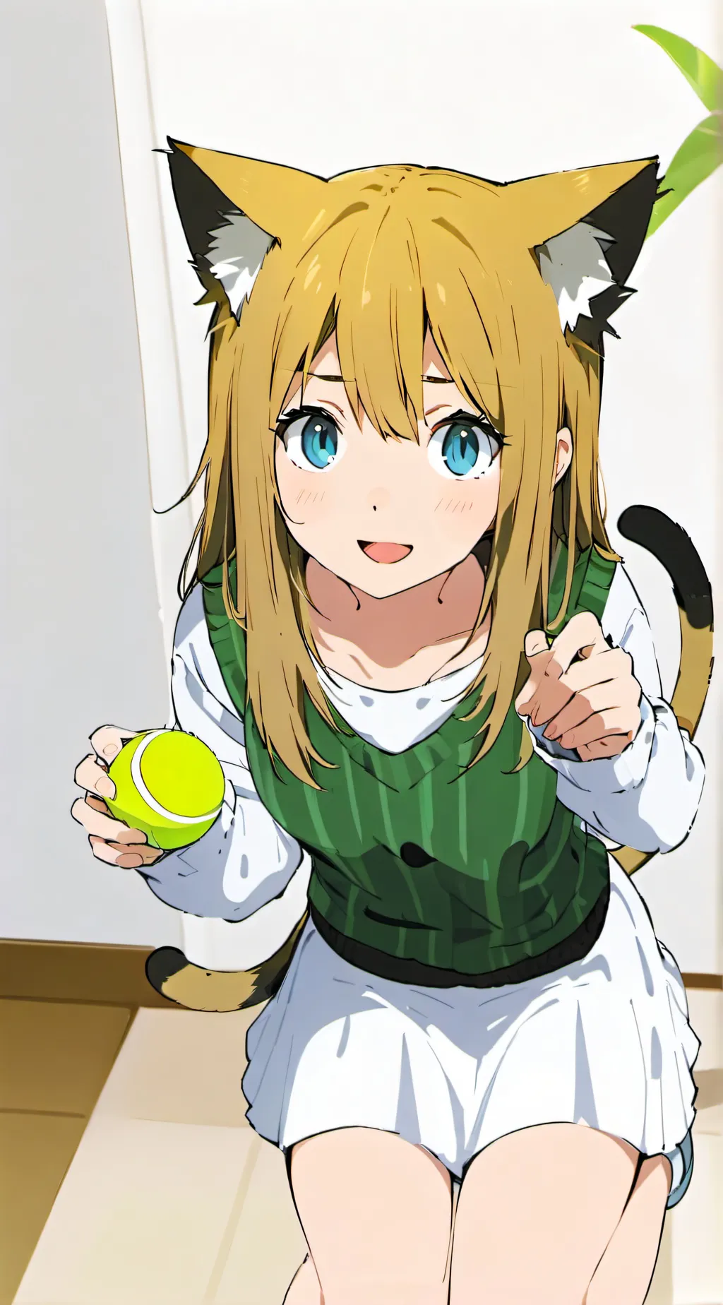 ai character: Tiger-Tail Furry background