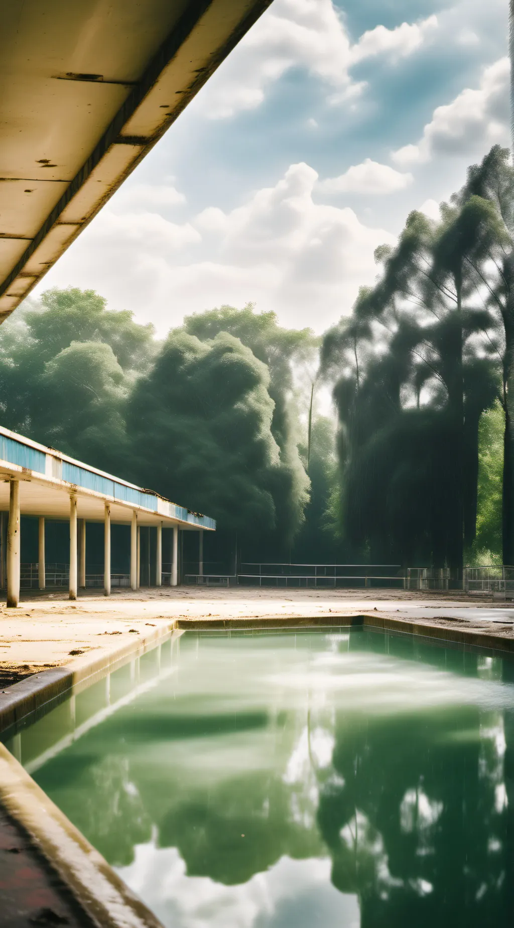 ai character: still water background