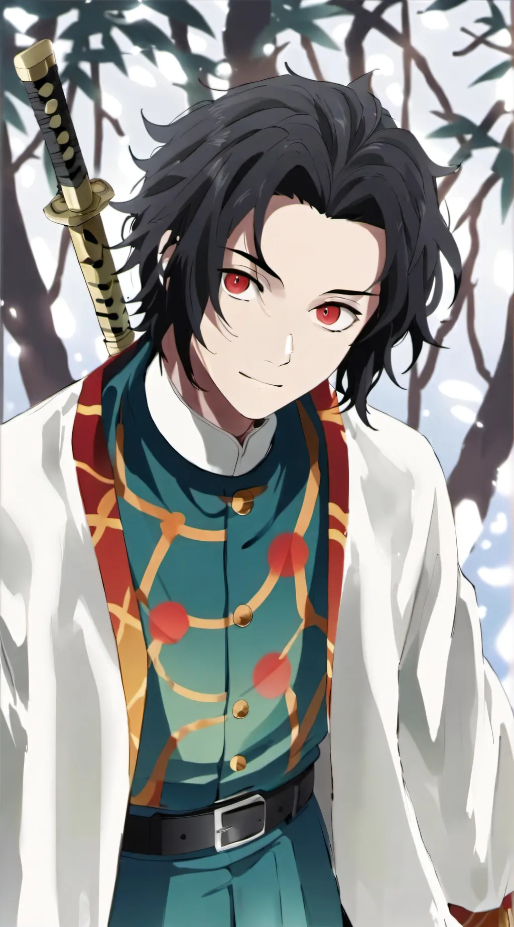 ai character: Demon slayer sleep background