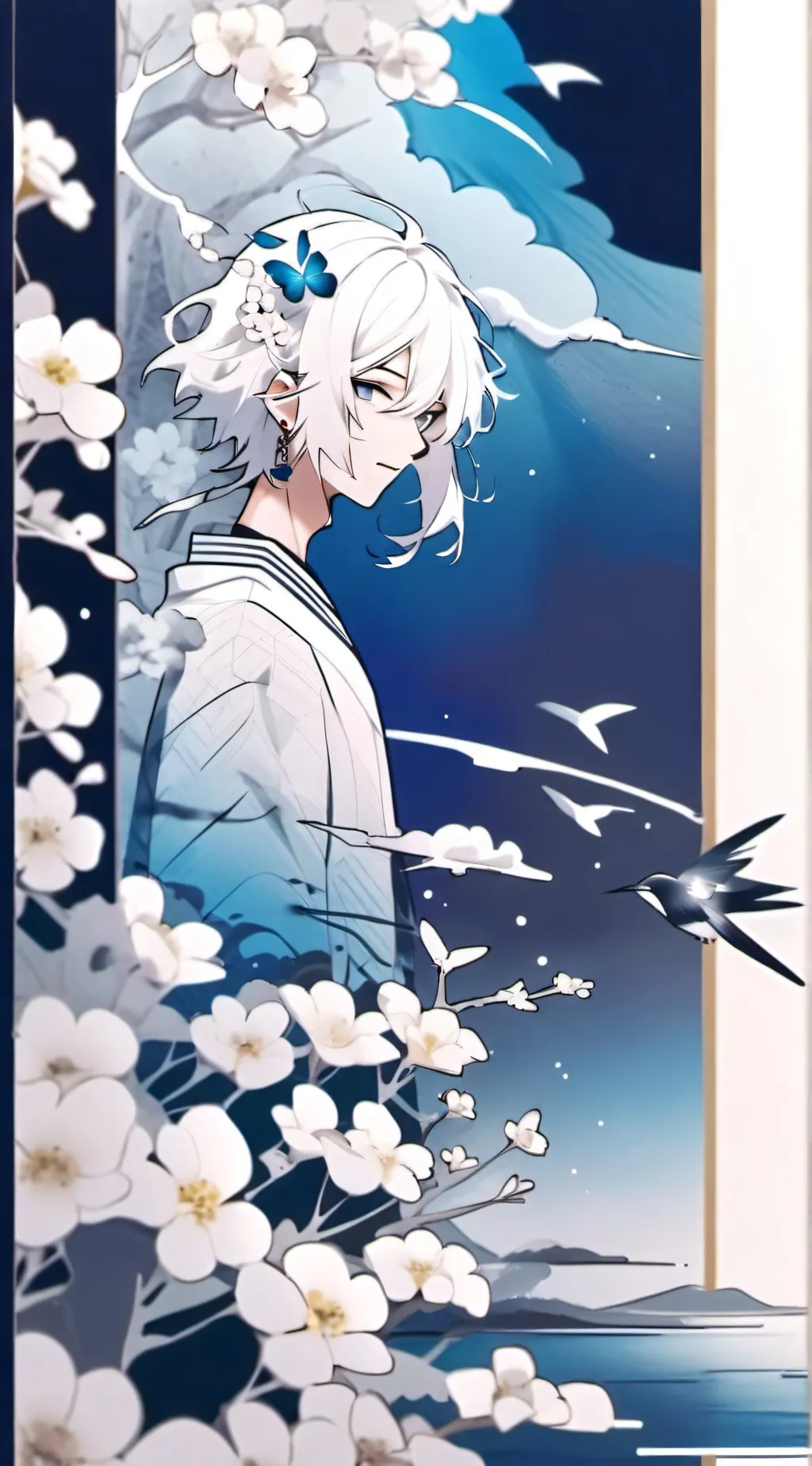 ai character: demon slayer💐 background