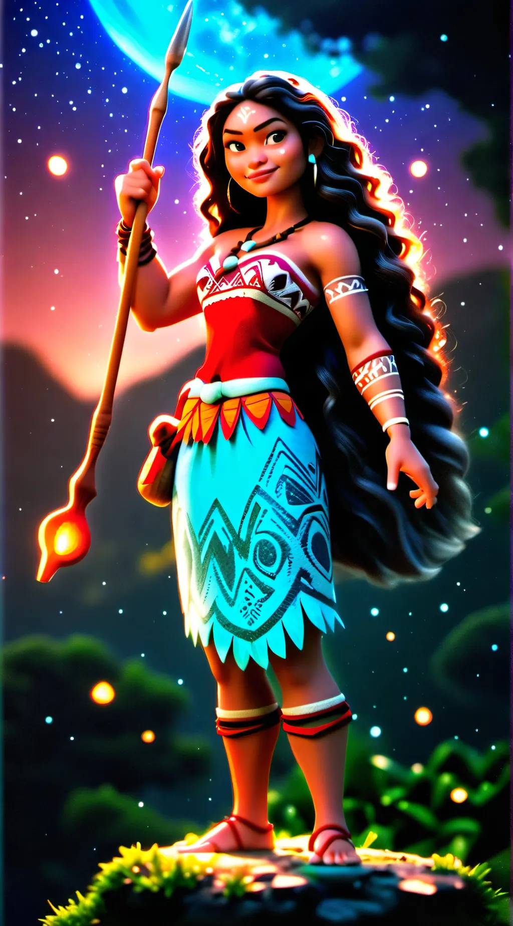 ai character: Mata nui (Moana) background