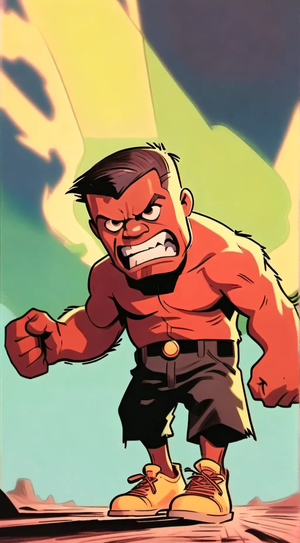 ai character: anger background