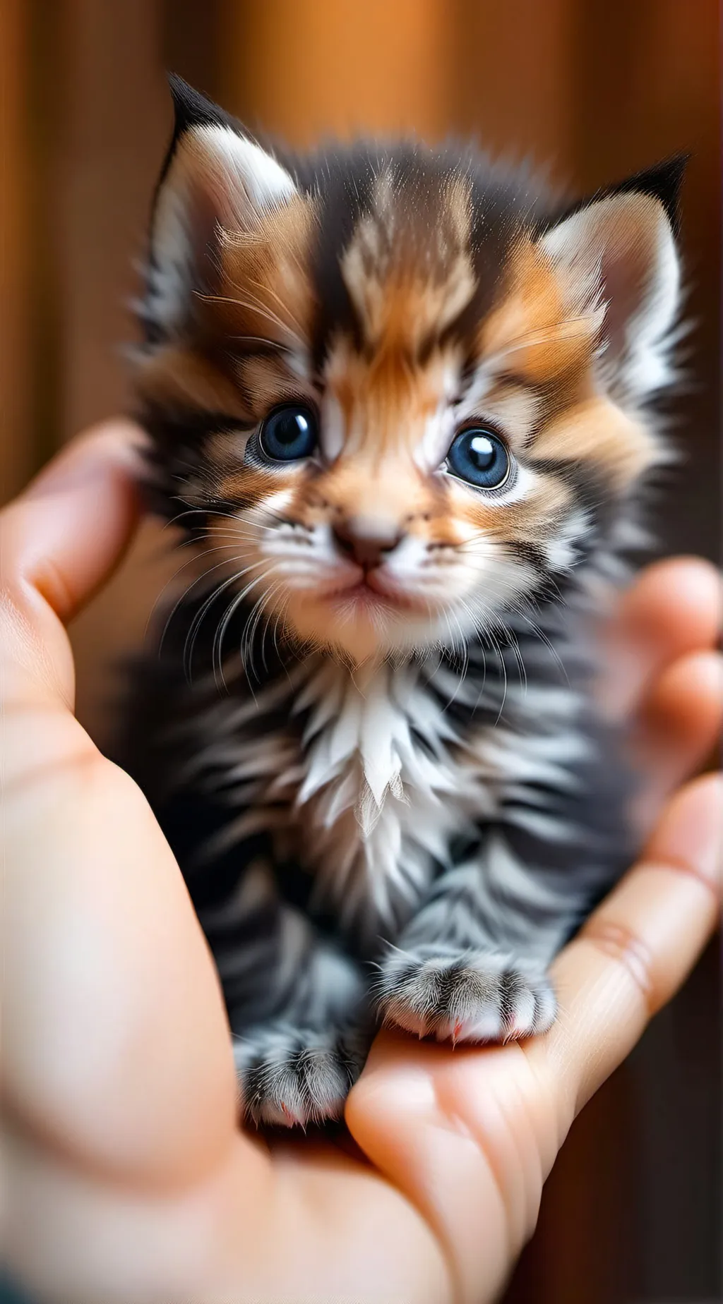 ai character: Tiniest kitten background