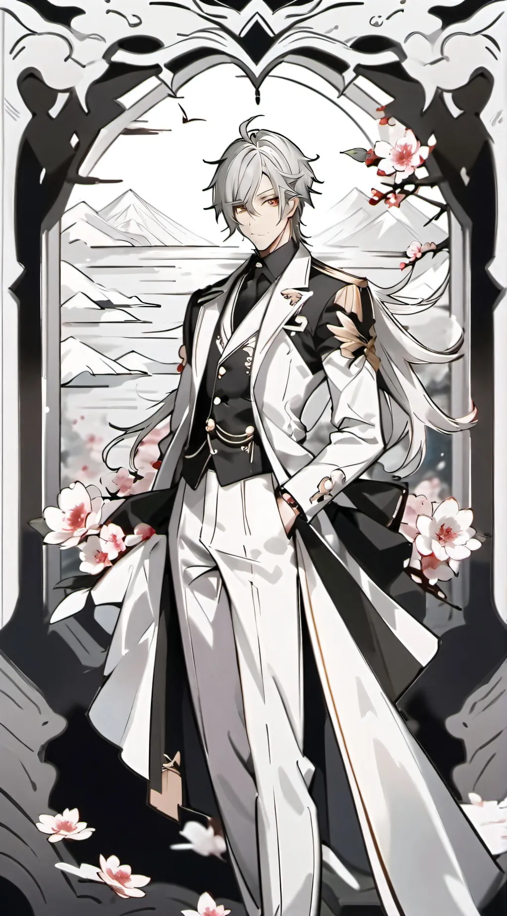 ai character: demon Slayer  background