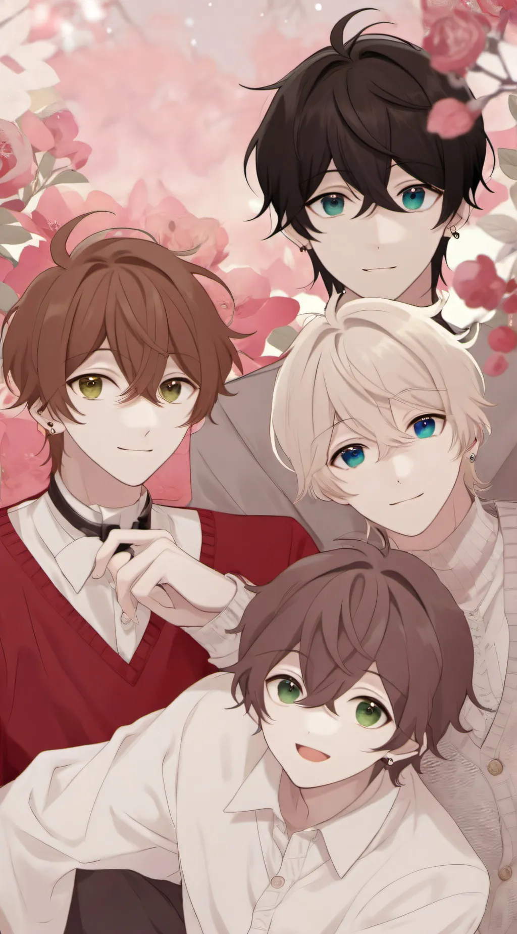 ai character: leo,jake,max,ethan background