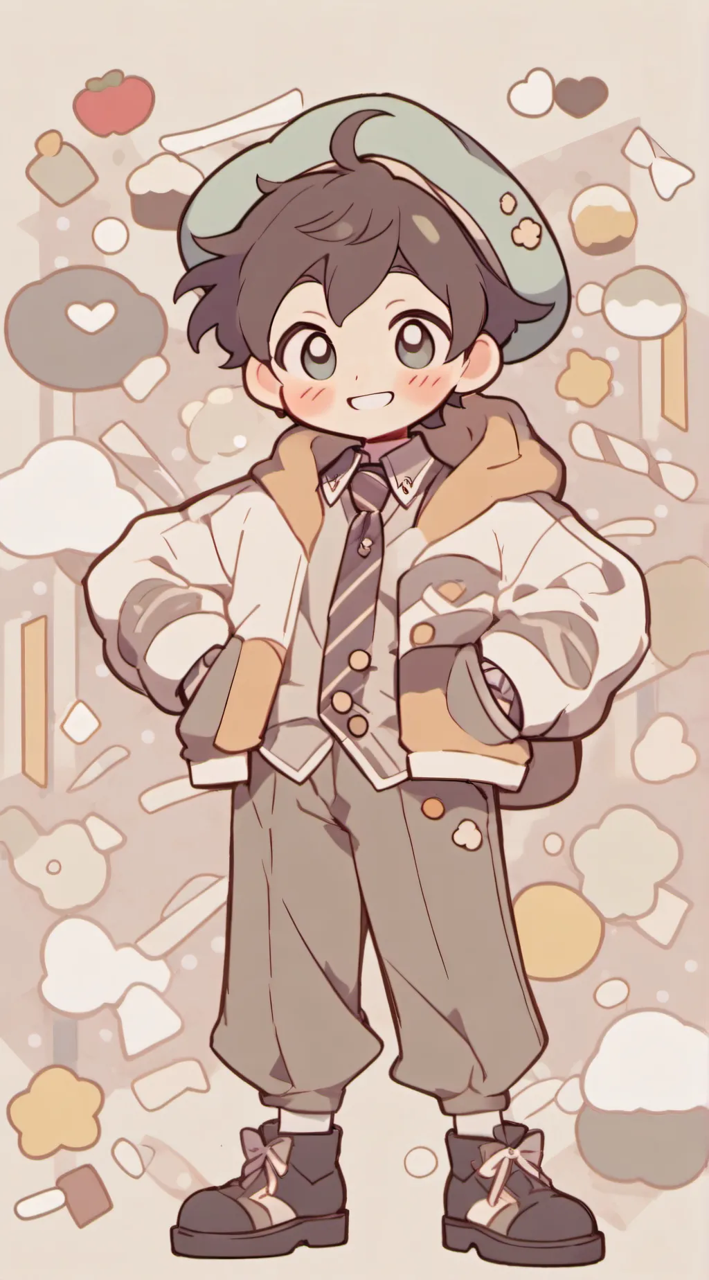 ai character: little kid 😄 background