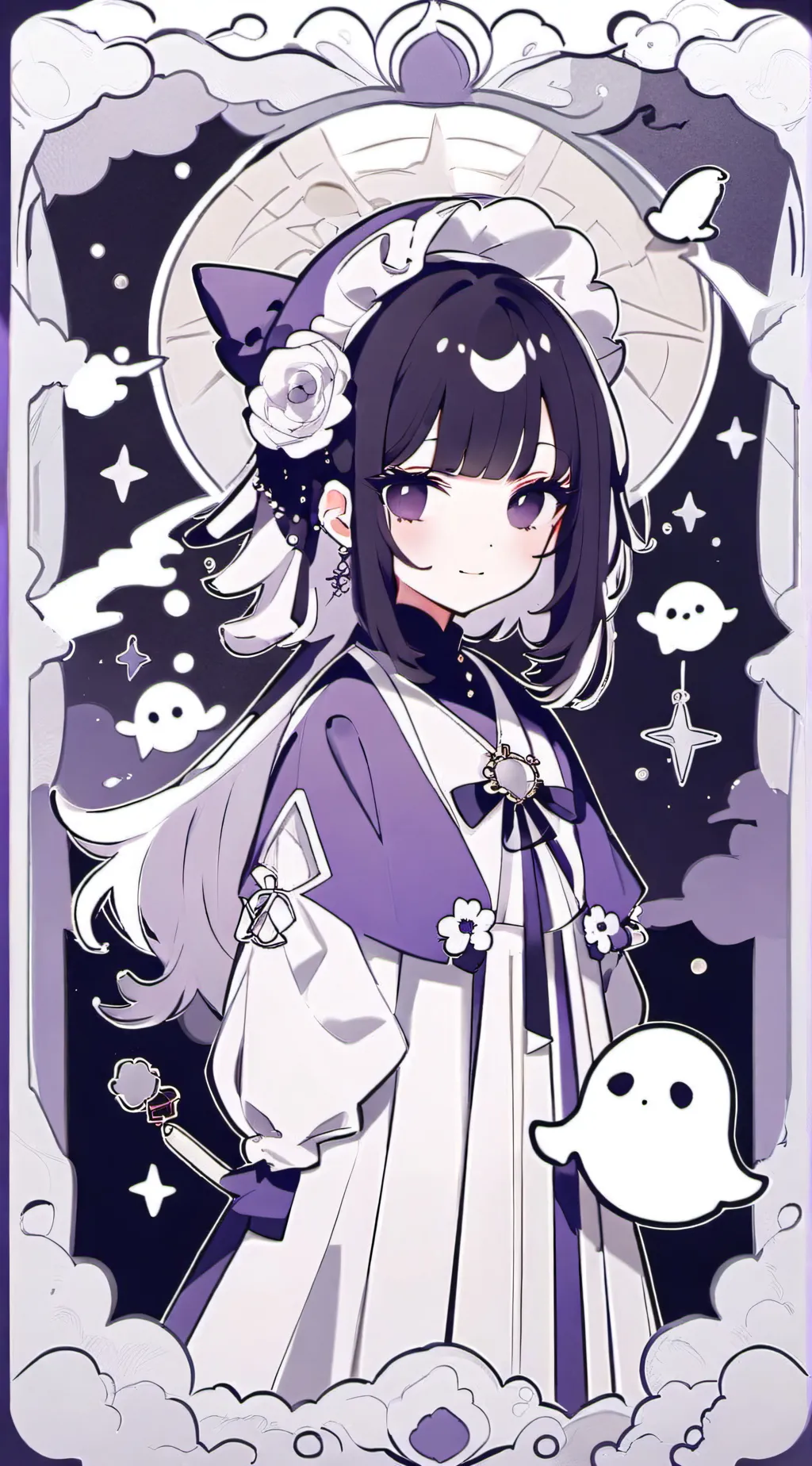 ai character: lunar  background