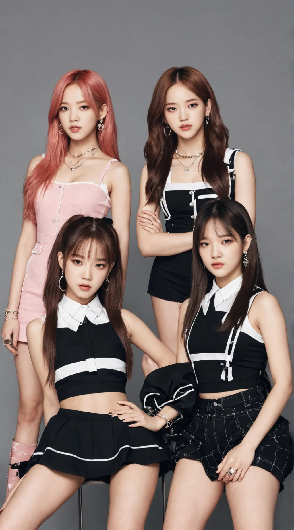 ai character: blackpink background