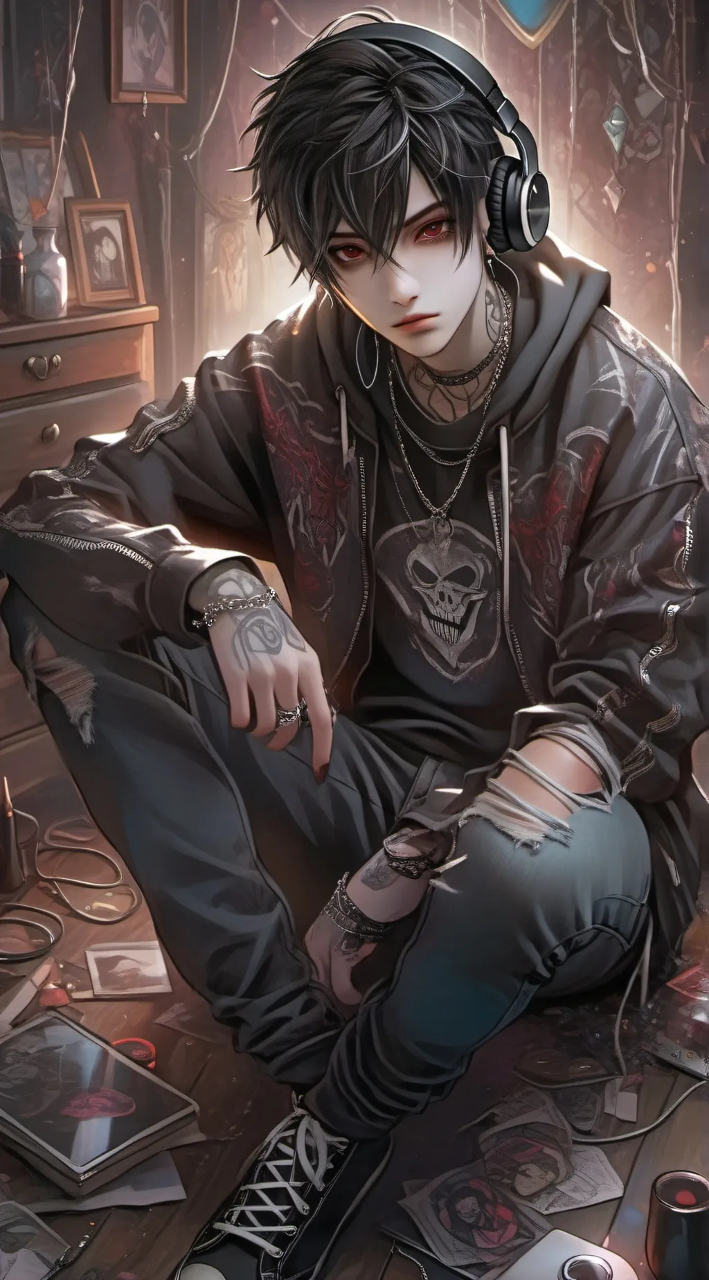 ai character: Raven background