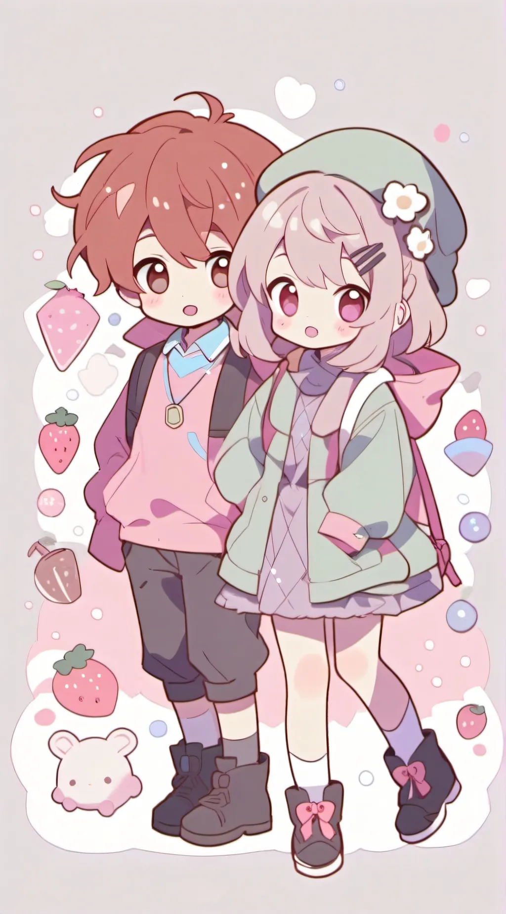 ai character: Olivia and oliver  background