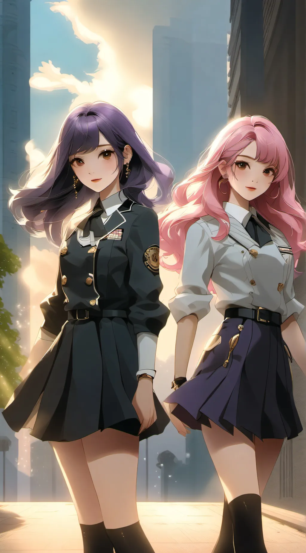 ai character: (Cookie and Mia)<3 background