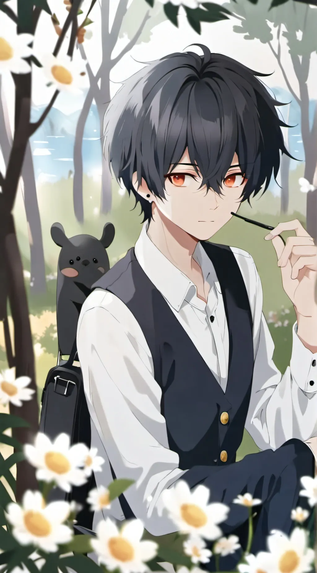 ai character: Kaiden  background