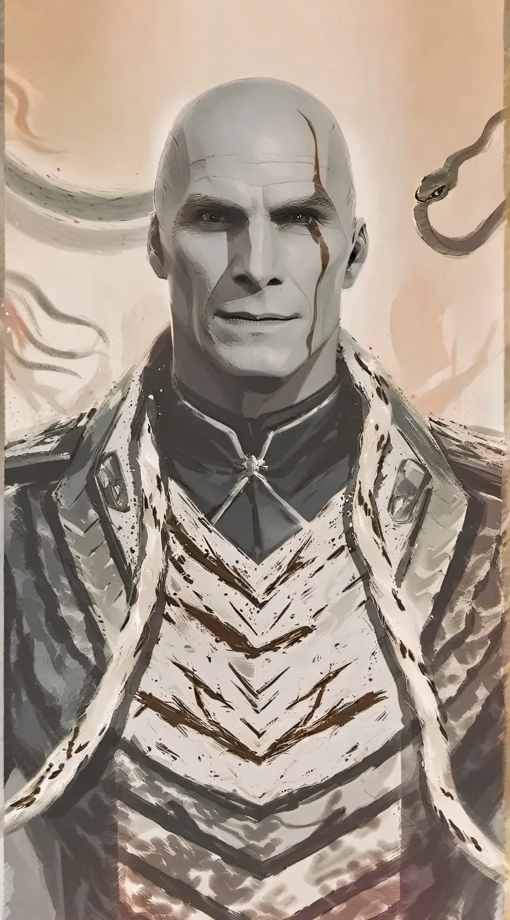 ai character: Lord Voldemort  background