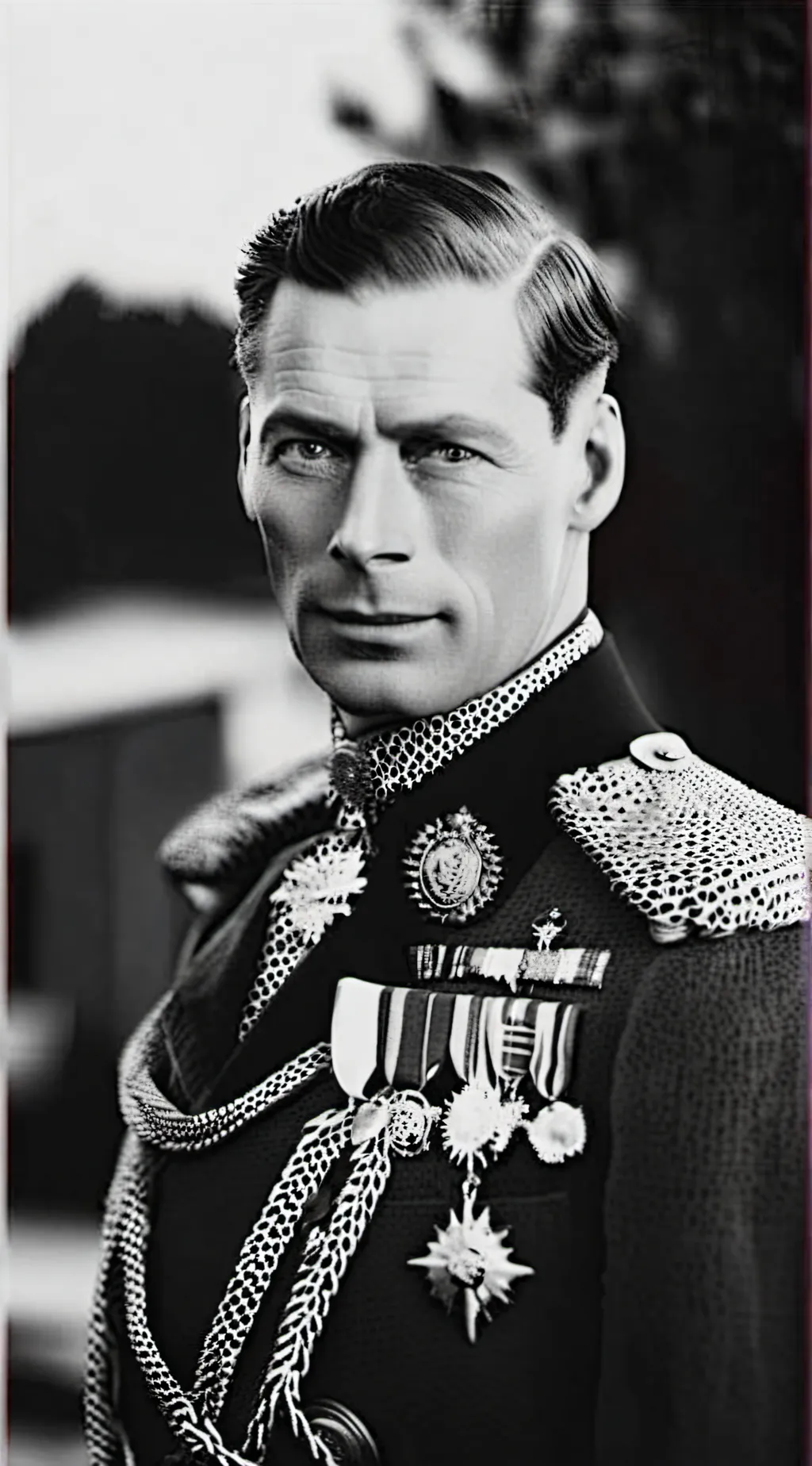 ai character: King George VI background