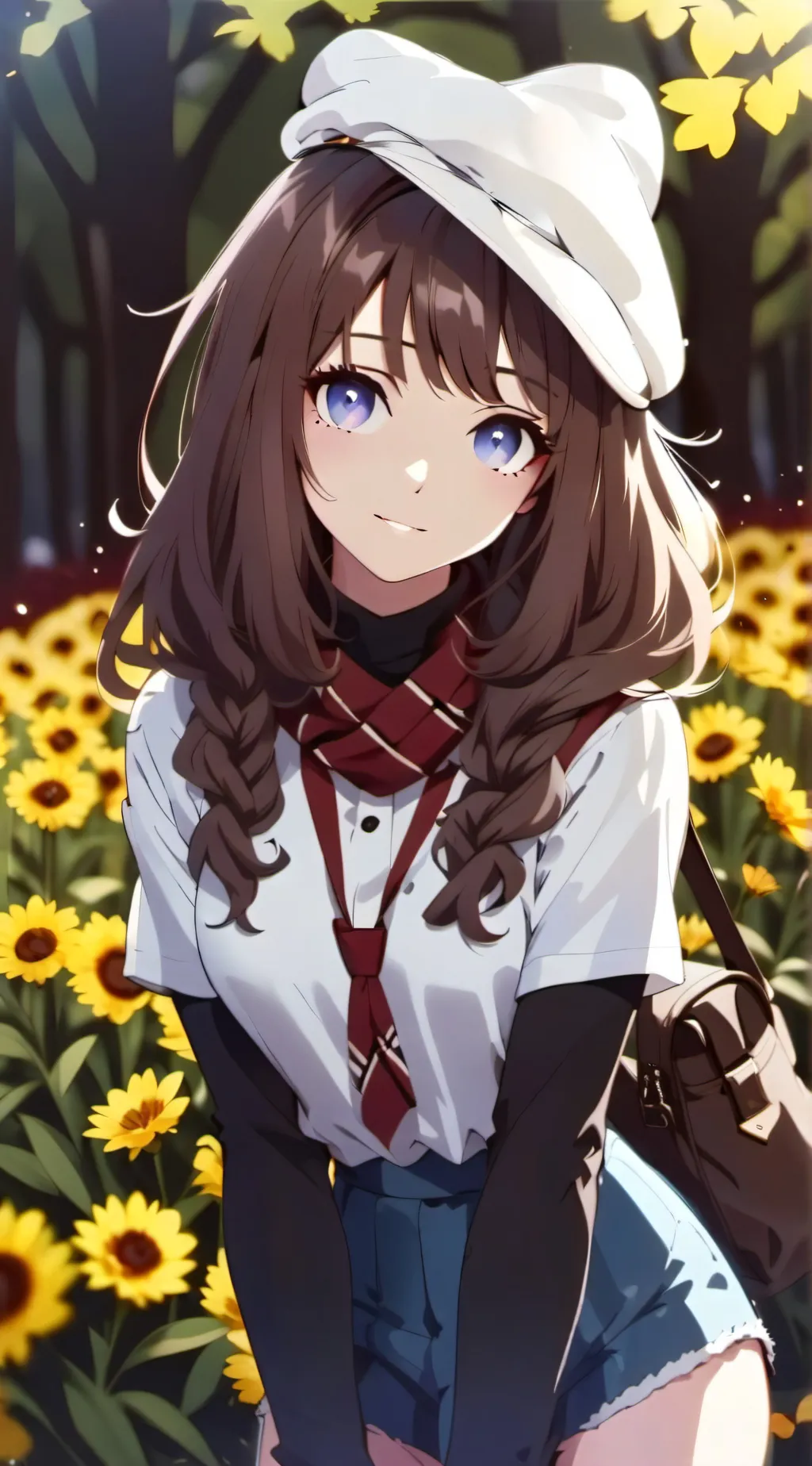 ai character: Girl background