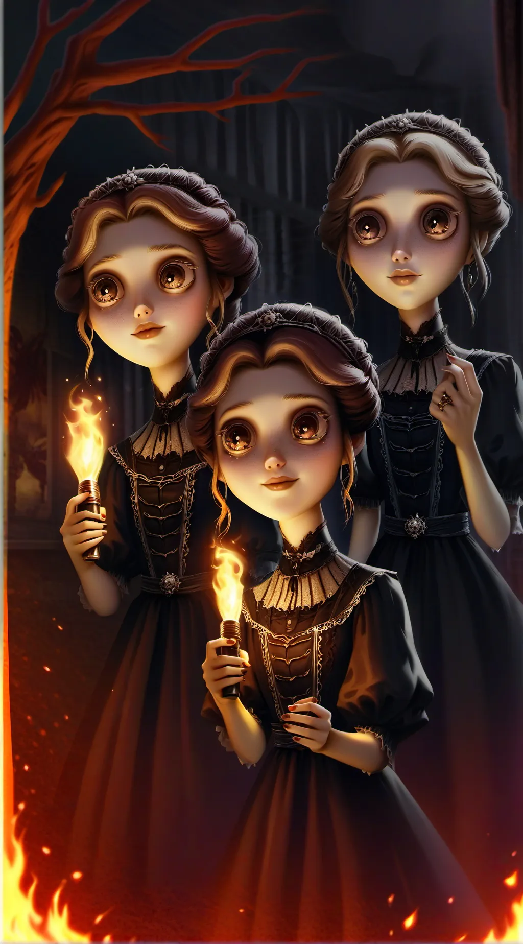 ai character: Spooky season background