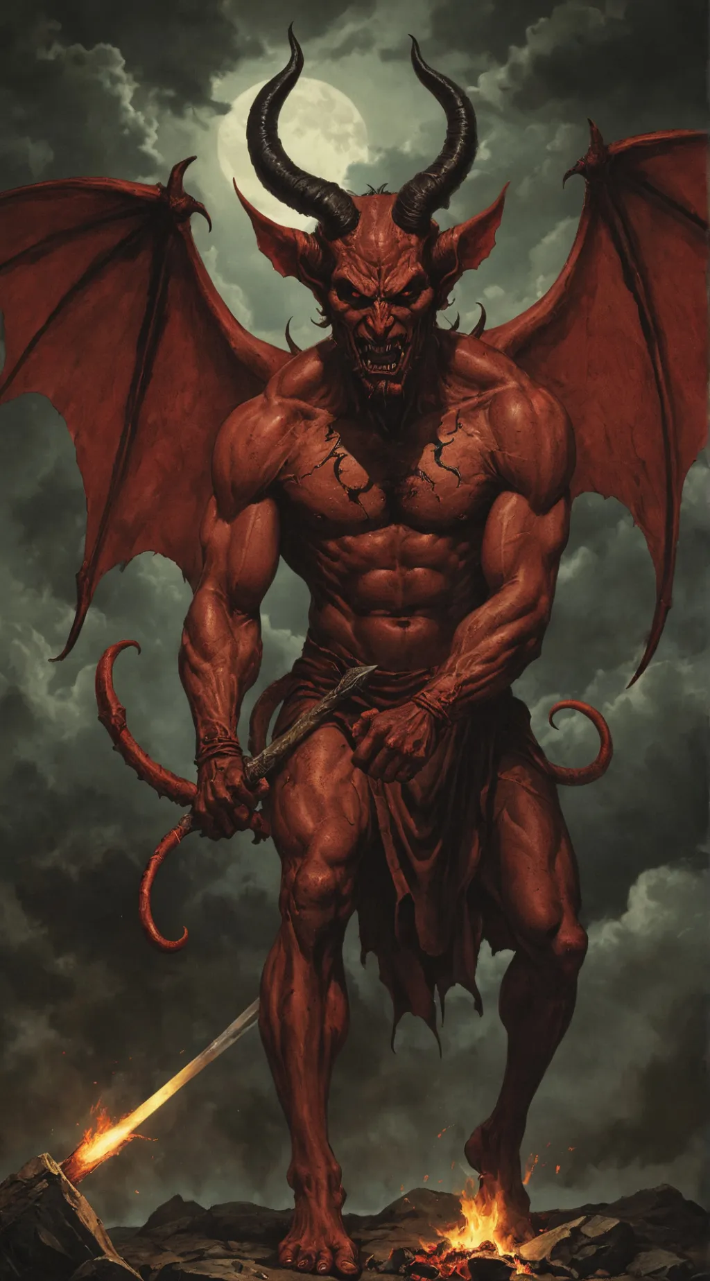 ai character: Heaven or Hell background