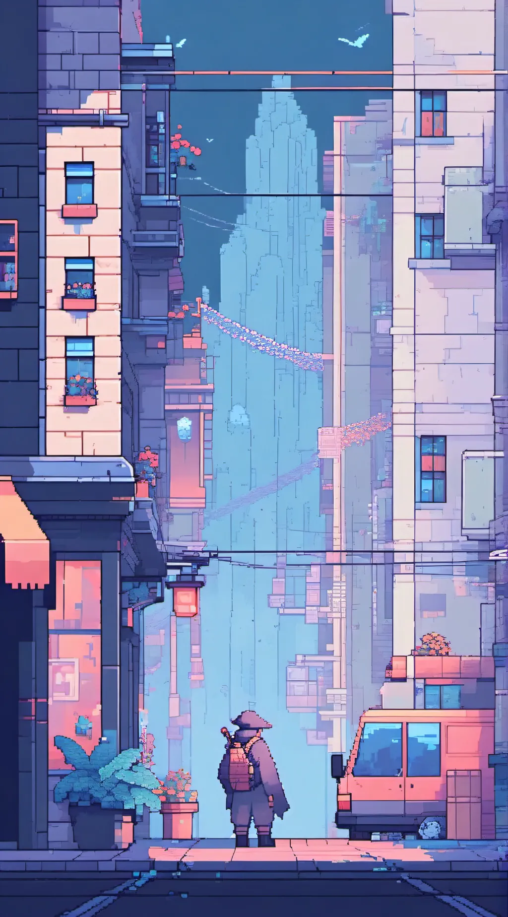 ai character: CH sleepover background