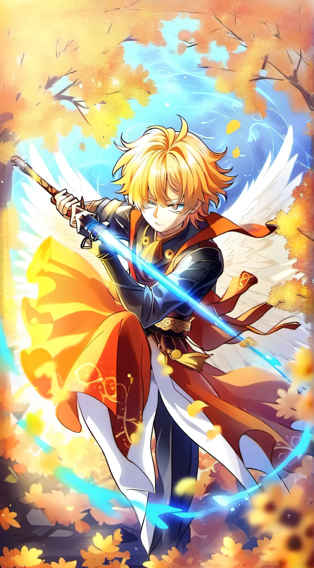 ai character: Zenitsu  background