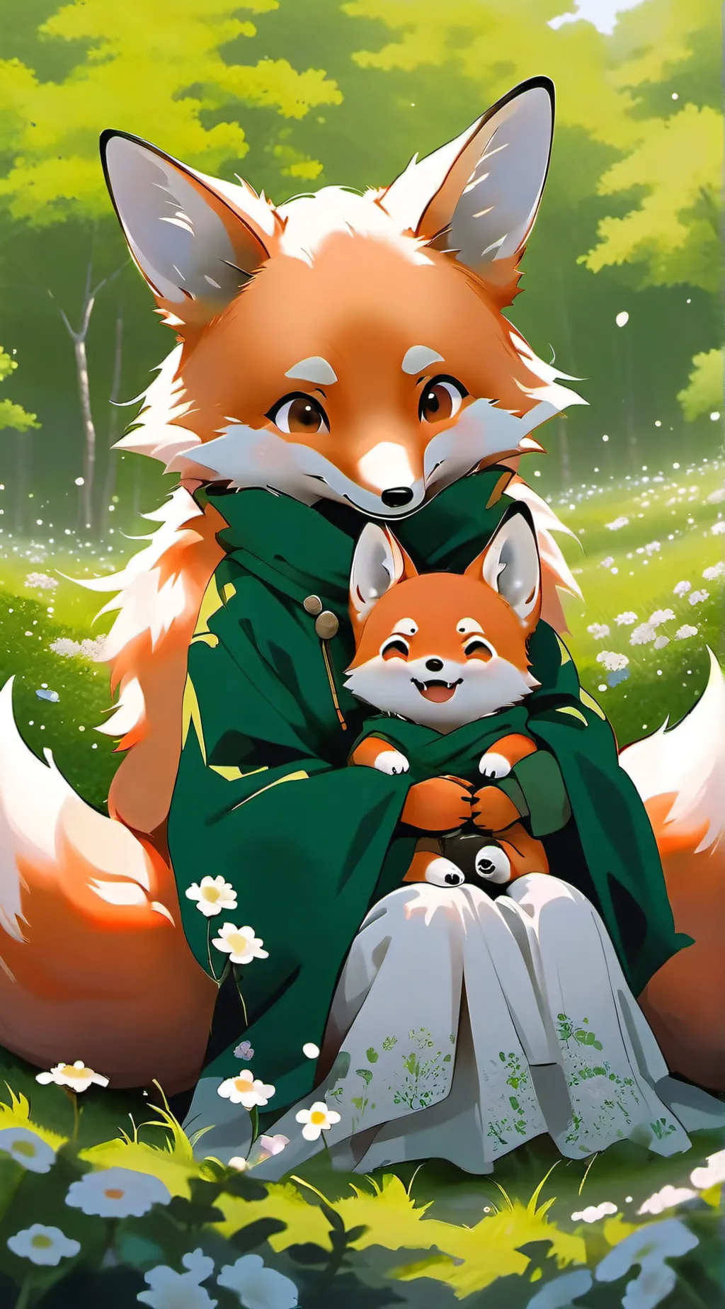 ai character: Fox family  background
