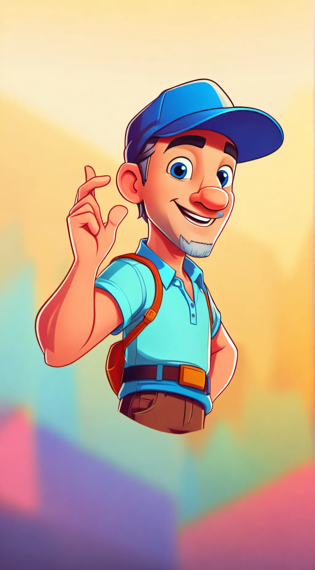 ai character: cap 🧢 background