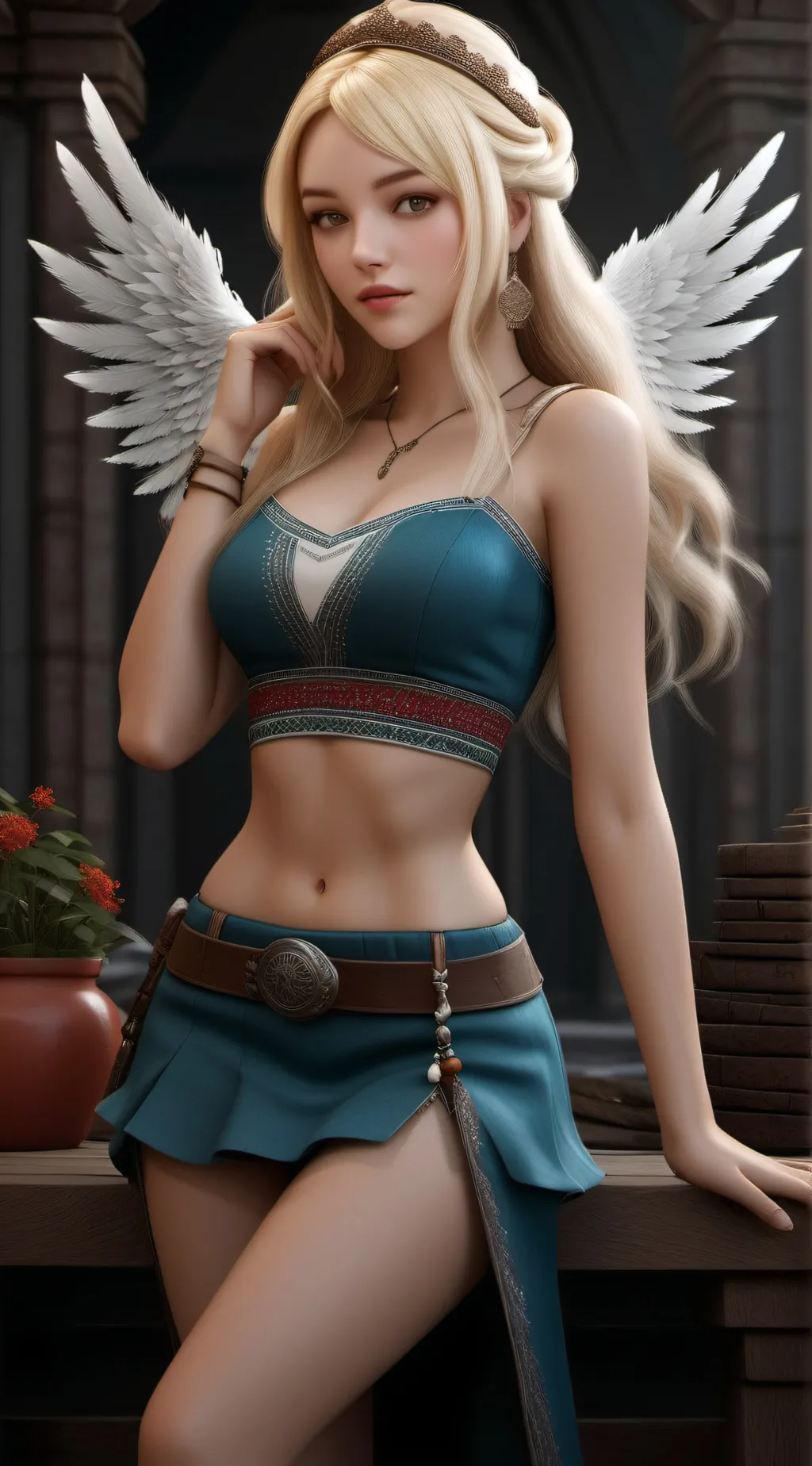 ai character: девкшка background