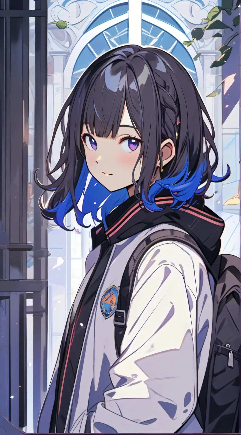 ai character: Autumn background