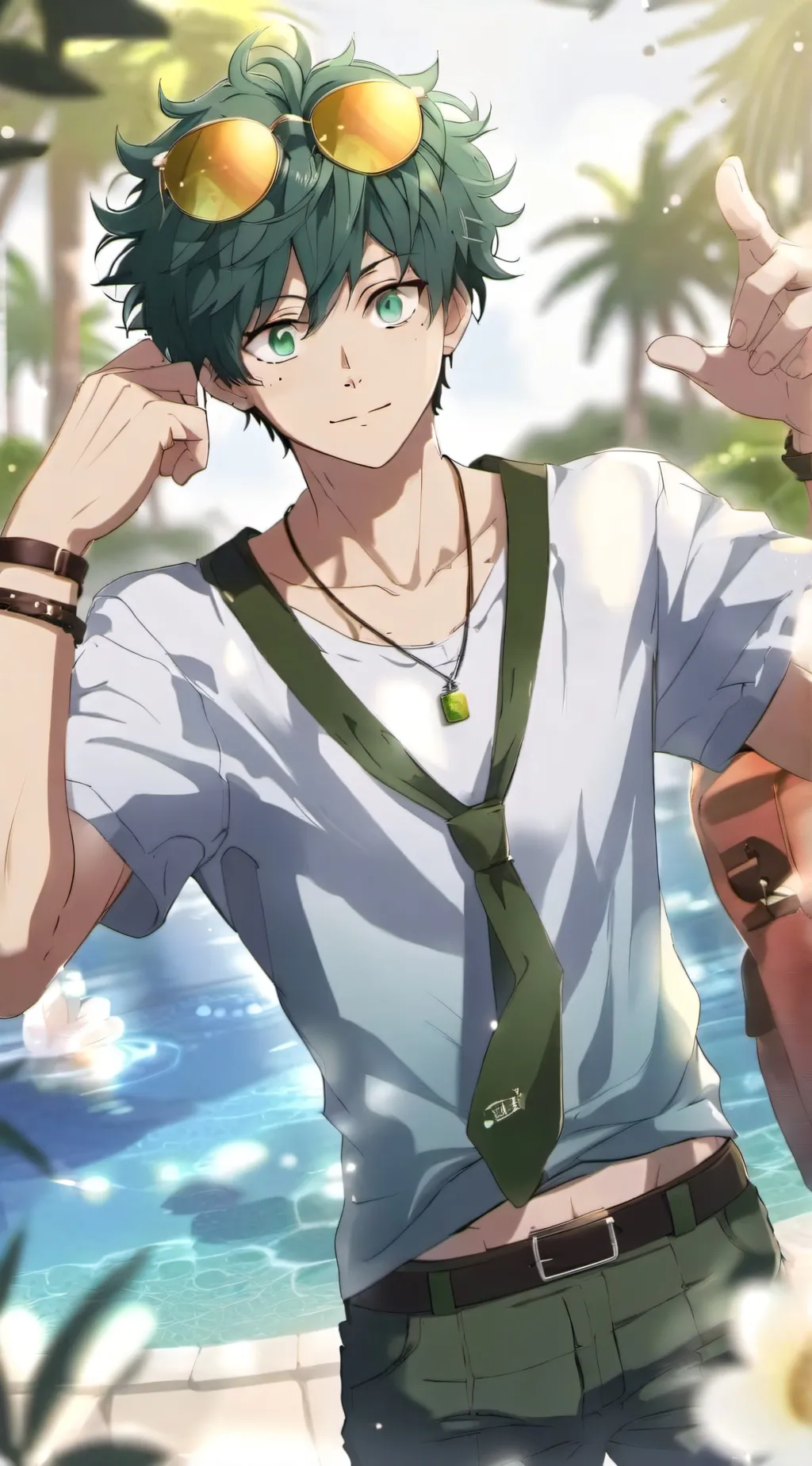 ai character: Adult Deku background