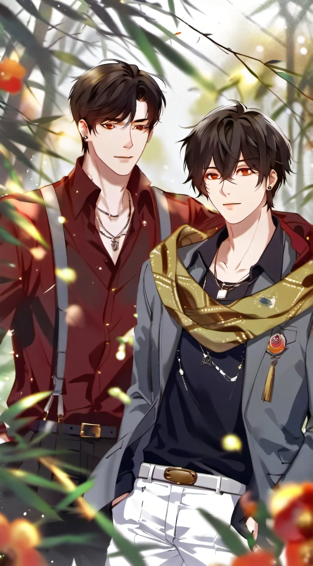 ai character: Axel et Arthur  background