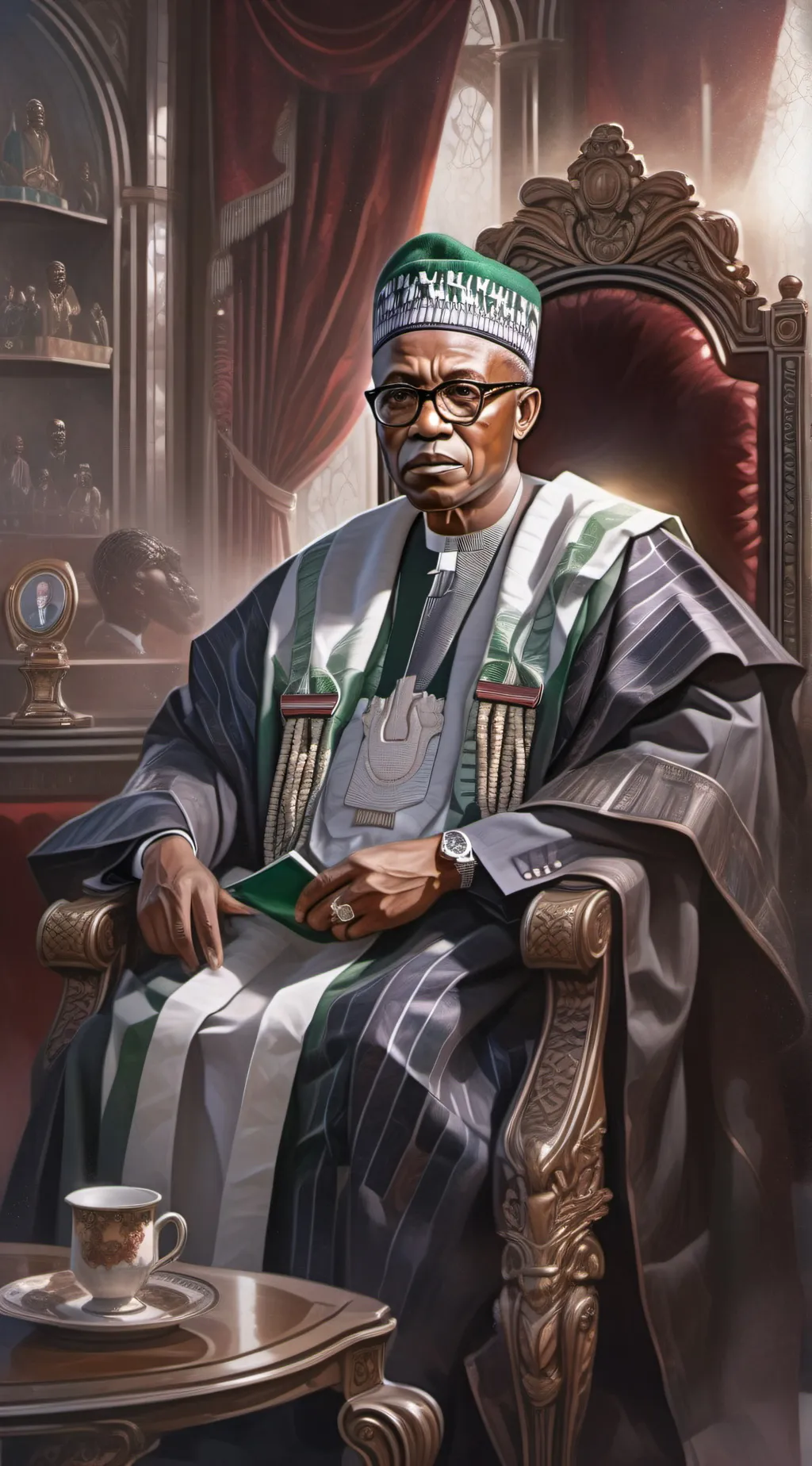 ai character: Nnamdi Azikiwe background
