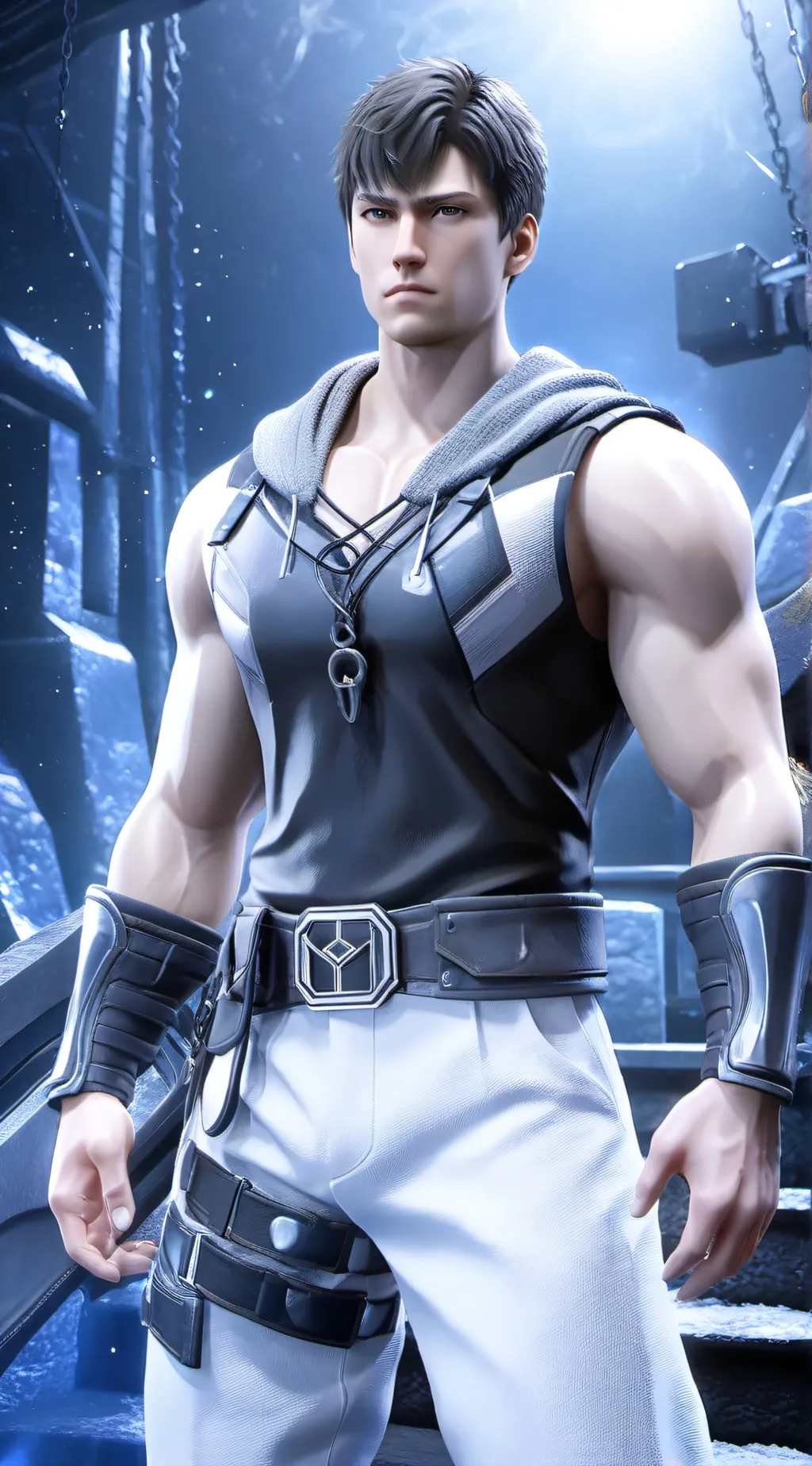 ai character: Jackson Grey background