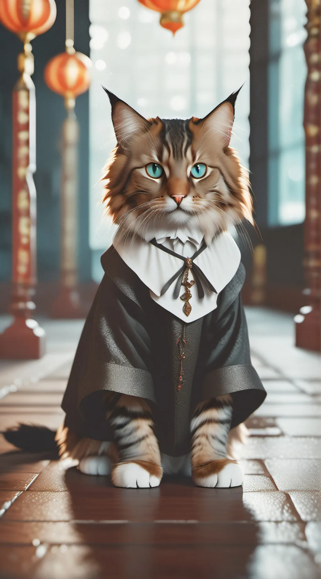 ai character: Harry potter cat background